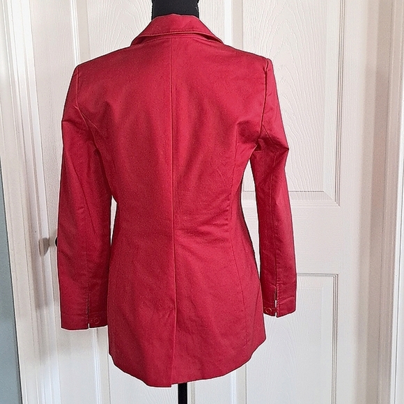 Kenneth Cole New York Tailored Hip Length Structured Suit Blazer Jacket - Picture 4 of 8